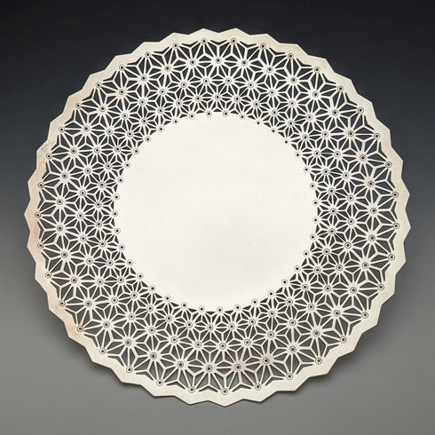 20世紀初頭 英国アンティーク シルバープレート製ディッシュ 直径27cm Mappin&Webb